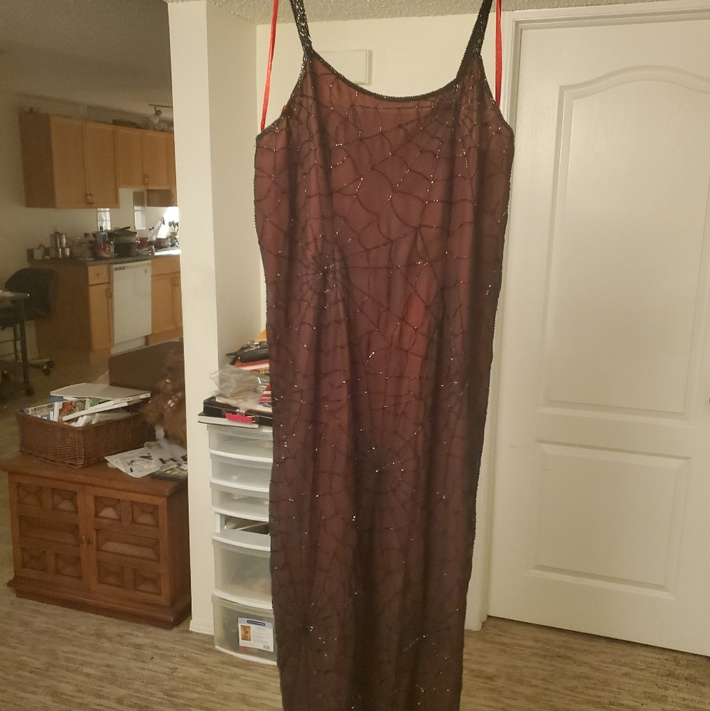 Michel Antoni vintage goth inspired maxi dress